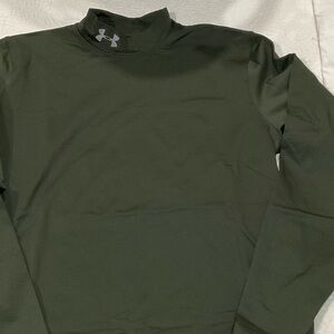 Under Armour Dark Green Mock Neck Top